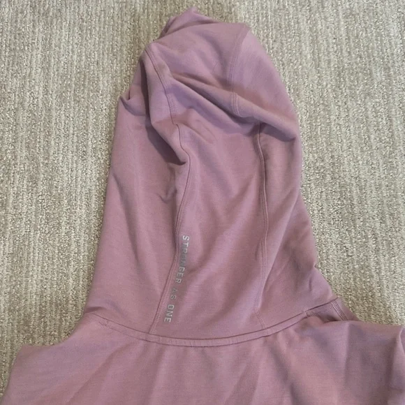 Lululemon Woman's Size 10 Stronger as One Sleeveless Hoodie Vintage Mauve - Picture 9 of 13
